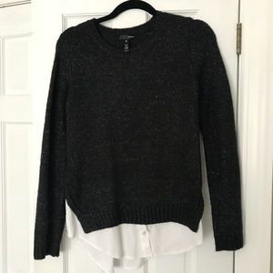 Aqua layered sweater - sz small